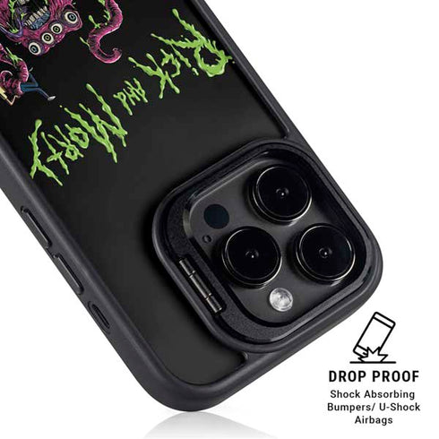Adult Swim Rick and Morty Tentacle Attack iPhone 13 Pro Kickstand Case