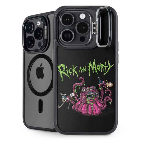 Adult Swim Rick and Morty Tentacle Attack iPhone Cases