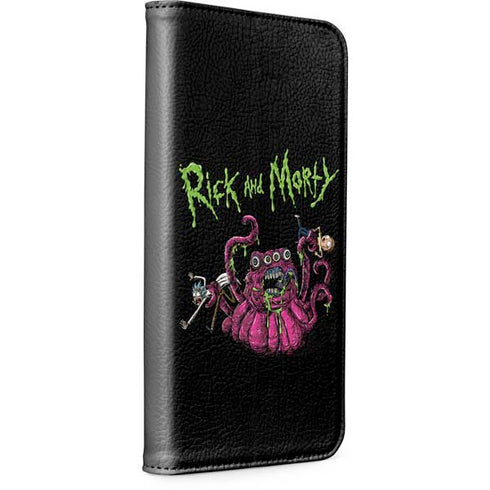 Adult Swim Rick and Morty Tentacle Attack iPhone 15 Pro Folio Case