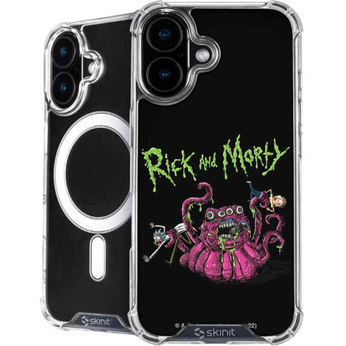 Adult Swim Rick and Morty Tentacle Attack iPhone 16 MagSafe Case