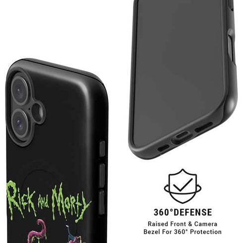 Adult Swim Rick and Morty Tentacle Attack iPhone 16 Magsafe Impact Case