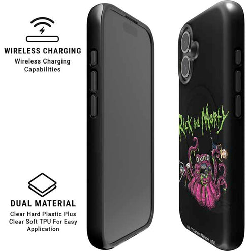 Adult Swim Rick and Morty Tentacle Attack iPhone 16 Magsafe Impact Case