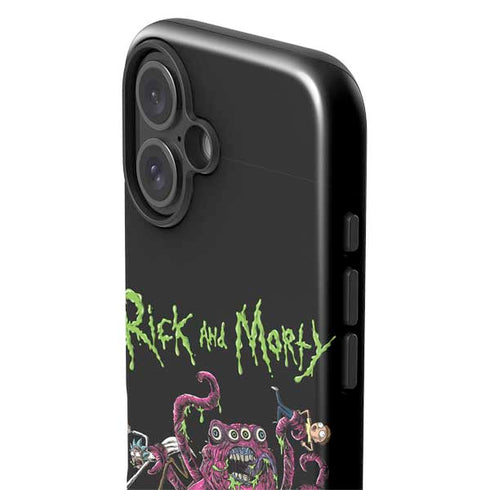 Adult Swim Rick and Morty Tentacle Attack iPhone 16 Plus Impact Case