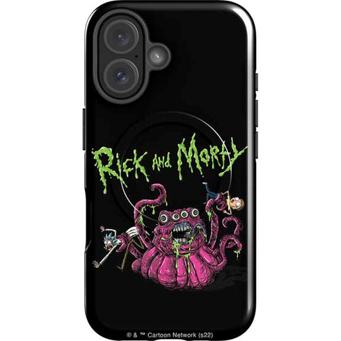 Adult Swim Rick and Morty Tentacle Attack iPhone 16 Plus Magsafe Impact Case