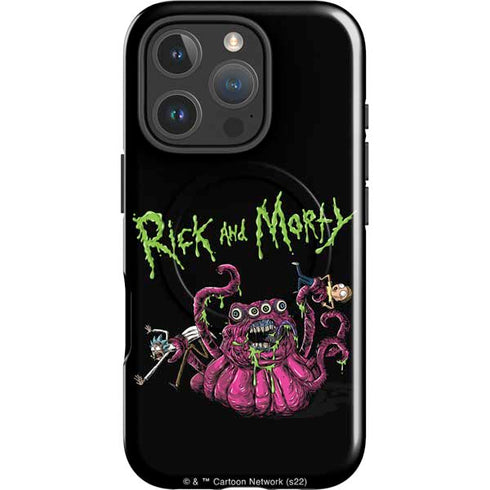 Adult Swim Rick and Morty Tentacle Attack iPhone 16 Pro Max Magsafe Impact Case