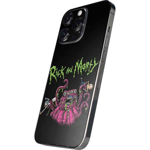Adult Swim Rick and Morty Tentacle Attack iPhone 16 Pro Skin