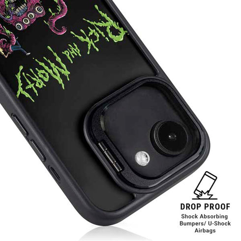 Adult Swim Rick and Morty Tentacle Attack iPhone 16e Kickstand Case