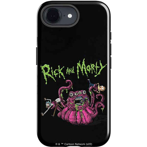 Adult Swim Rick and Morty Tentacle Attack iPhone 16e Impact Case