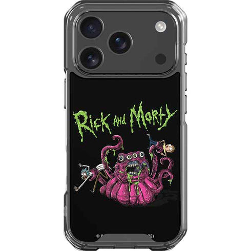 Adult Swim Rick and Morty Tentacle Attack iPhone 18 Pro Clear Case