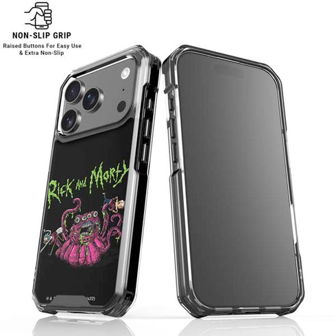 Adult Swim Rick and Morty Tentacle Attack iPhone 18 Pro Clear Case