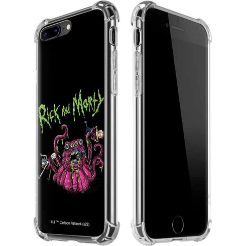 Adult Swim Rick and Morty Tentacle Attack iPhone Cases