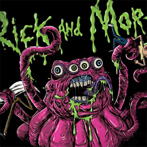 Adult Swim Rick and Morty Tentacle Attack Dell Latitude Skin