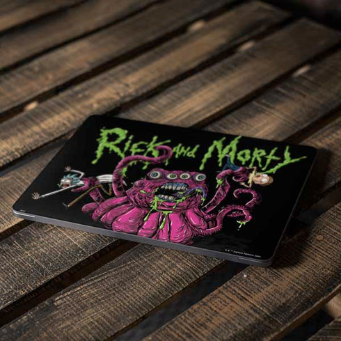 Adult Swim Rick and Morty Tentacle Attack Apple MacBook Air Skin