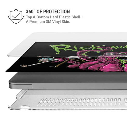 Adult Swim Rick and Morty Tentacle Attack MacBook Pro 14in (2021-24) Case plus Skin