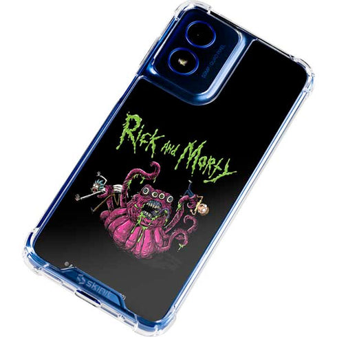Adult Swim Rick and Morty Tentacle Attack Moto G 5G (2024) Clear Case