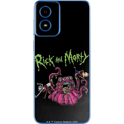 Adult Swim Rick and Morty Tentacle Attack Moto G Play 4G (2024) Skin