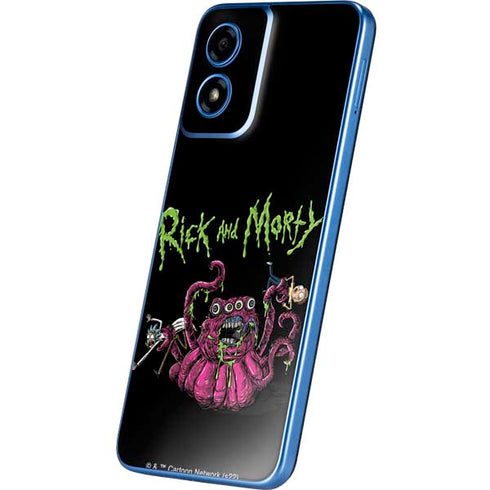 Adult Swim Rick and Morty Tentacle Attack Moto G Play 4G (2024) Skin