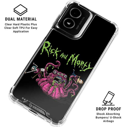 Adult Swim Rick and Morty Tentacle Attack Moto G Power 5G (2024) Clear Case