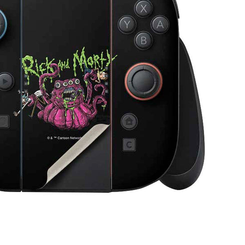 Adult Swim Rick and Morty Tentacle Attack Nintendo Switch 2 (2025) Joy-Con Controller Skin