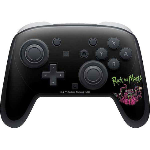 Adult Swim Rick and Morty Tentacle Attack Nintendo Switch 2 (2025) Pro Controller Skin