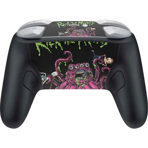 Adult Swim Rick and Morty Tentacle Attack Nintendo Switch 2 (2025) Pro Controller Skin