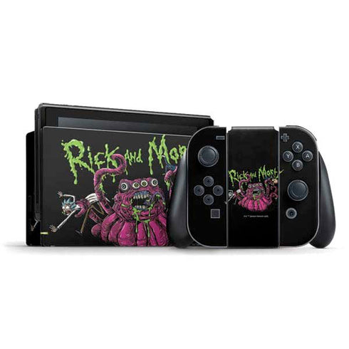 Adult Swim Rick and Morty Tentacle Attack Nintendo Skins
