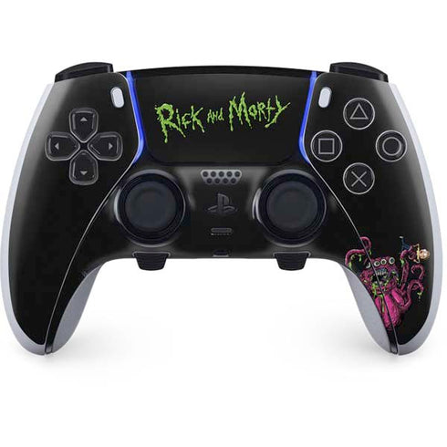 Adult Swim Rick and Morty Tentacle Attack PS5 DualSense Edge Pro Controller Skin