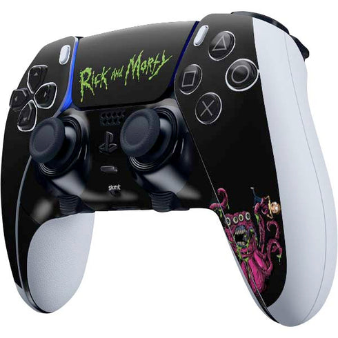 Adult Swim Rick and Morty Tentacle Attack PS5 DualSense Edge Pro Controller Skin