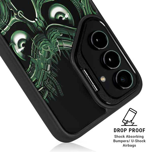 Liquid Blue Terminator Dragon Galaxy S24 FE Kickstand Case