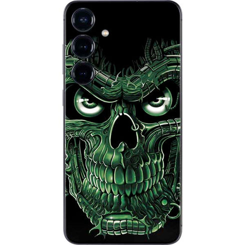 Liquid Blue Terminator Dragon Galaxy S25 Plus Skin