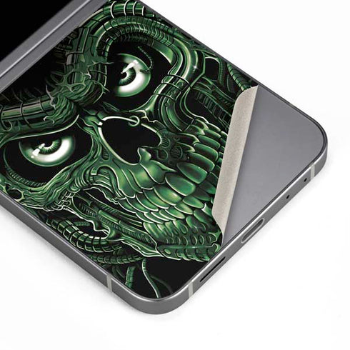 Liquid Blue Terminator Dragon Galaxy Z Flip6 Skin