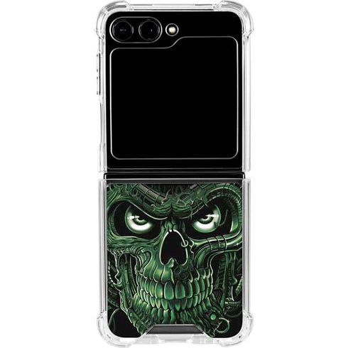 Liquid Blue Terminator Dragon Galaxy Z Flip6 Clear Case