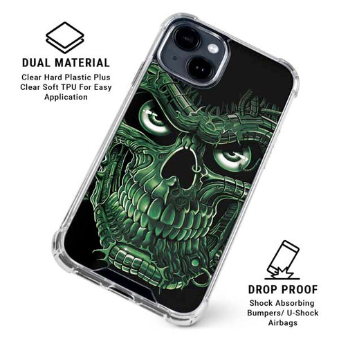 Liquid Blue Terminator Dragon iPhone 15 Clear Case