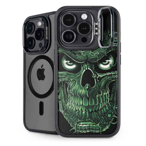 Liquid Blue Terminator Dragon iPhone 15 Pro Max Kickstand Case