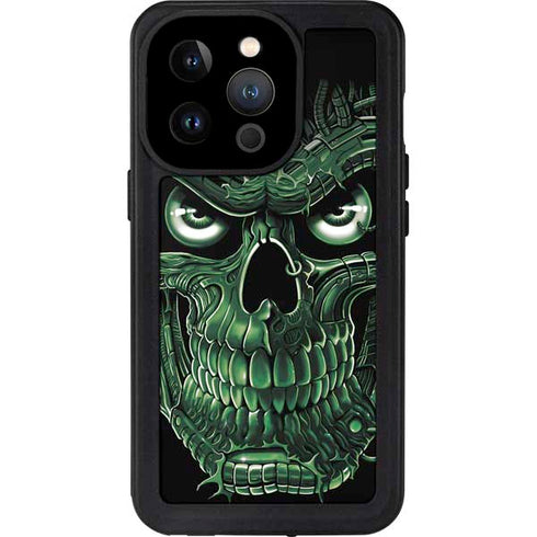 Liquid Blue Terminator Dragon iPhone 15 Pro Waterproof Case