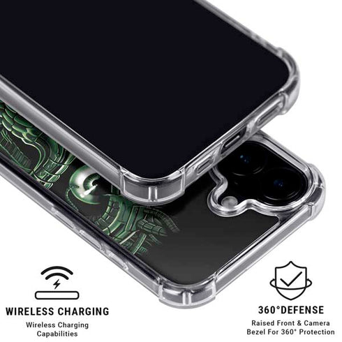 Liquid Blue Terminator Dragon iPhone 16 Clear Case