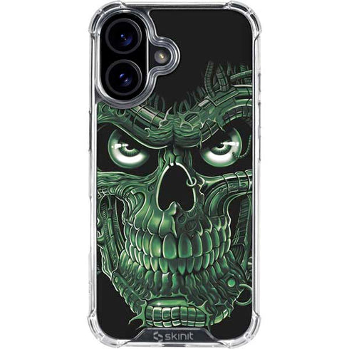 Liquid Blue Terminator Dragon iPhone 16 Plus Clear Case