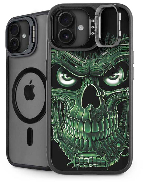 Liquid Blue Terminator Dragon iPhone 16 Plus Kickstand Case