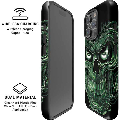 Liquid Blue Terminator Dragon iPhone 16 Pro Magsafe Impact Case