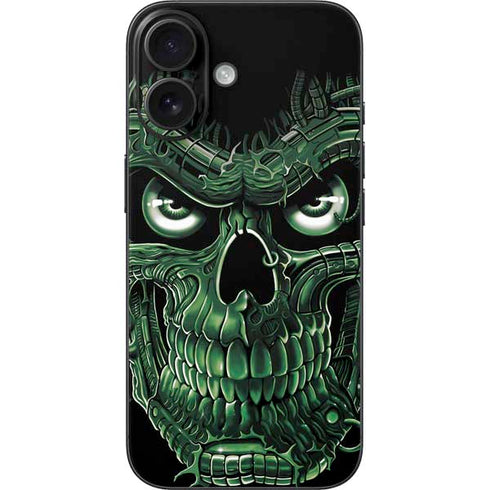 Liquid Blue Terminator Dragon iPhone 16 Skin