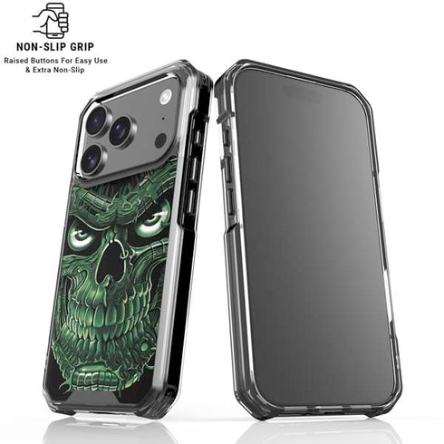 Liquid Blue Terminator Dragon iPhone 18 Pro Clear Case