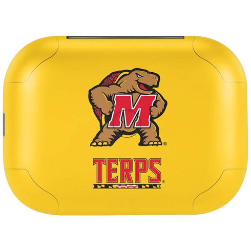 University of Maryland Terps Yellow Amazon Echo Buds Skin
