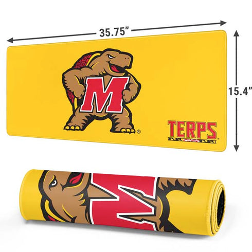 University of Maryland Terps Yellow Gaming Mouse Pad