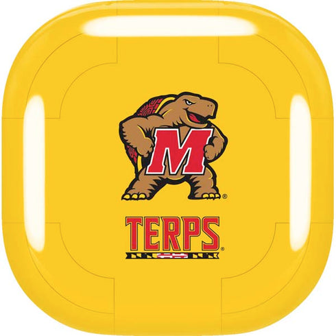 University of Maryland Terps Yellow Galaxy Buds Live Skin