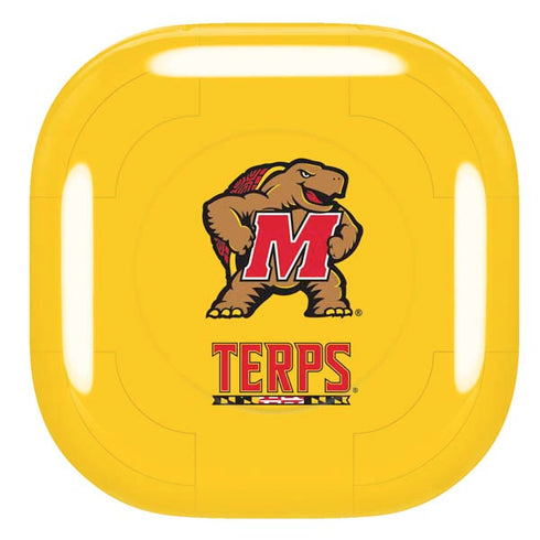 University of Maryland Terps Yellow Galaxy Buds Live Skin