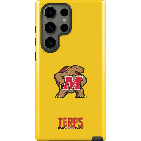 University of Maryland Terps Yellow Galaxy S23 Ultra Pro Case