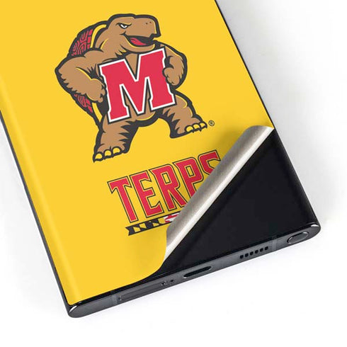 University of Maryland Terps Yellow Galaxy Skins