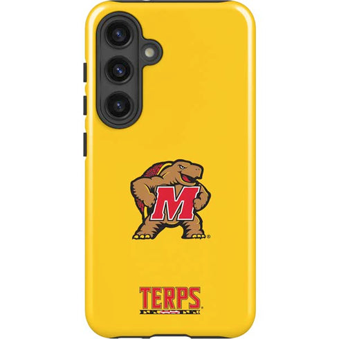University of Maryland Terps Yellow Galaxy S25 Impact Case