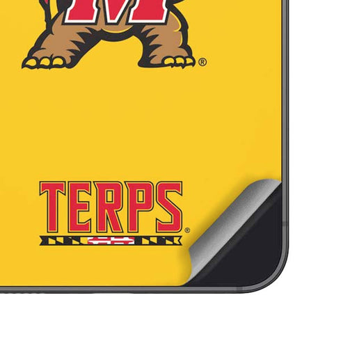 University of Maryland Terps Yellow Galaxy S25 Skin