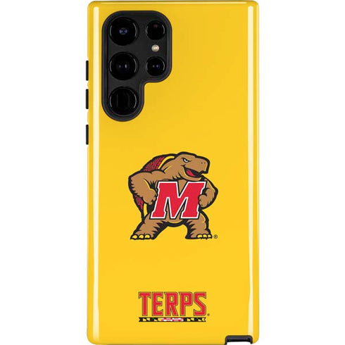 University of Maryland Terps Yellow Galaxy S25 Ultra Impact Case